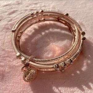 Jessica Simpson stackable rose gold bracelets